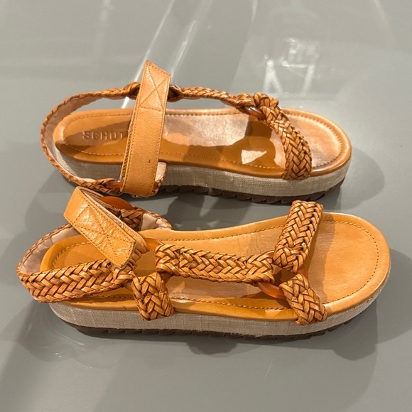 SCHUTZ Tan Braided Sandals - Picture 1 of 5